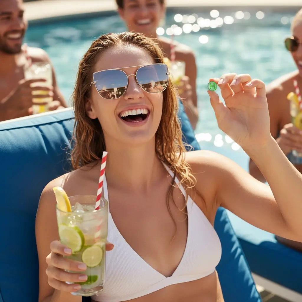 Hydrated by the pool